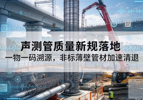 茫崖声测管质量新规落地，一物一码溯源，非标薄壁管材加速清退
