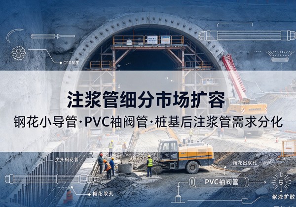 茫崖注浆管细分市场扩容，隧道钢花小导管、PVC 袖阀管、桩基后注浆管需求分化